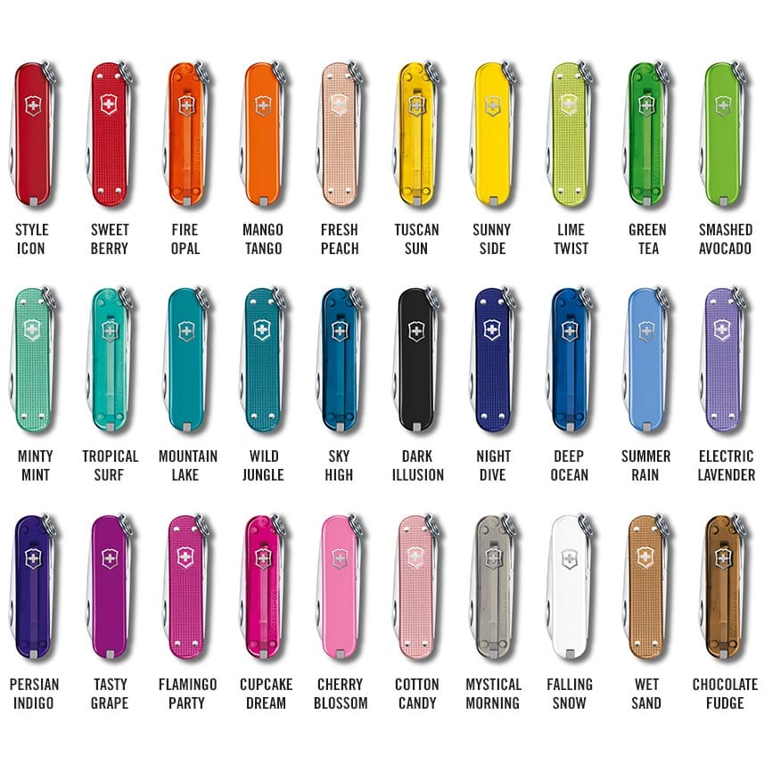Victorinox Classic Swiss Army Knives – Colours - Chef Shop