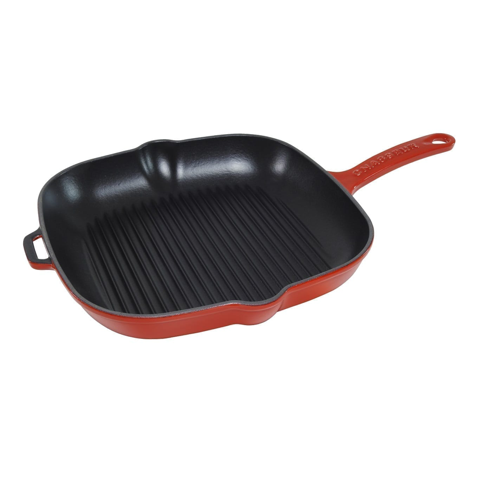 Chasseur Square Grill 25cm Federation Red Chef Shop